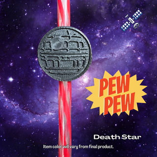 Space Station - Straw Topper (3D Print - multi colored - up to 50mm)