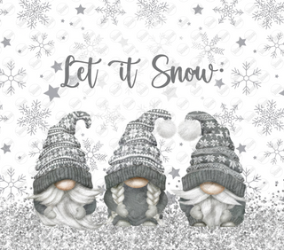 Let It Snow, Let It Snow, Let It Snow with Gnomes Tumbler