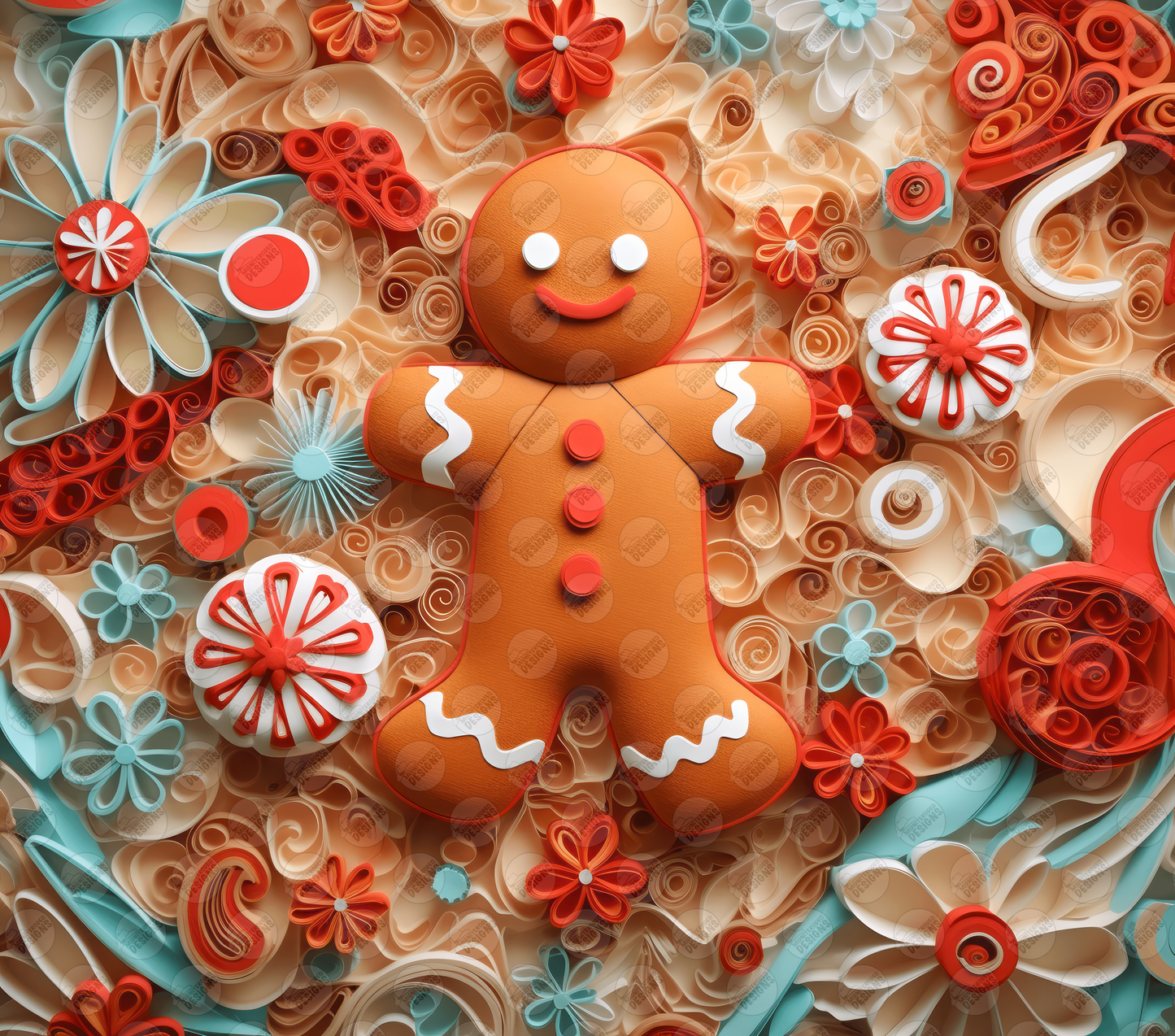 Gingerbread Man Tumbler - Version 1