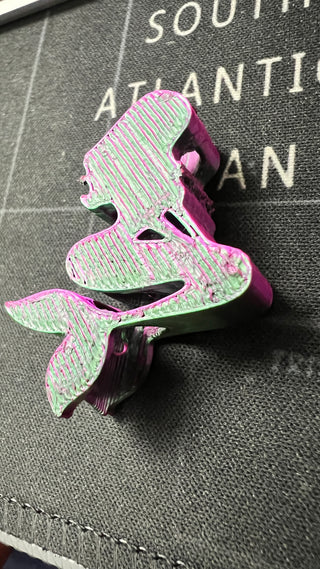 Mermaid - Straw Topper (3D Print - multi colored - up to 50mm)