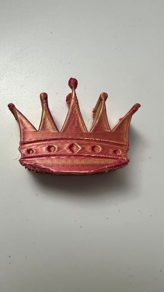 Imperfect Princess Crown - Straw Topper (3D Print - multi colored - up to 50mm)