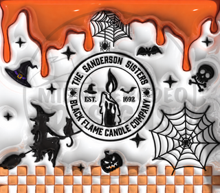 Witch Candle: white-orange — watermarked full artwork