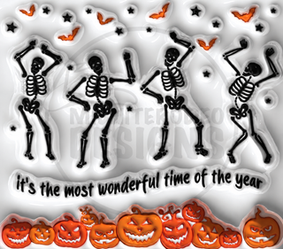 Its the Most Wonderful Time of the Year: dancing skeletons — watermarked full artwork