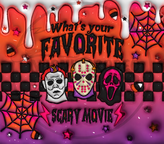Whats Your Favorite Scary Movie: horror masks — watermarked full artwork