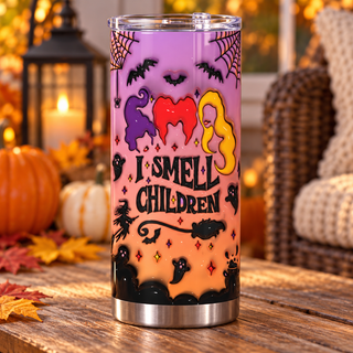 Three Witches — one tumbler in porch setting