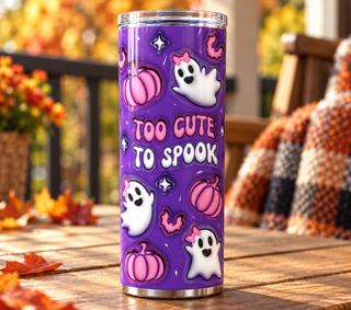 Too Cute to Spook: ghosts and pumpkins — porch lifestyle mockup