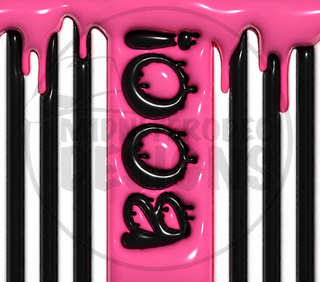 Boo: black-white-pink stripes — watermarked full artwork