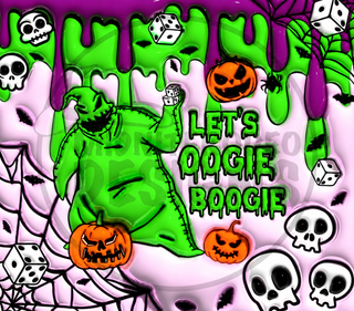 Burlap Creature, dice and pumpkins — watermarked full artwork