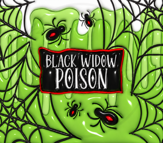 Black Widow Poison: spiders on green — watermarked artwork