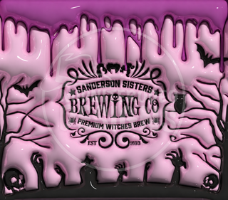 Witch Brewing: purple graveyard — full watermarked artwork preview