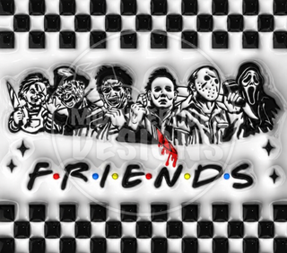 Horror Friends character lineup — full watermarked artwork preview