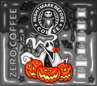 Ghost Dog / Spooky Storybook coffee parody — flat artwork preview