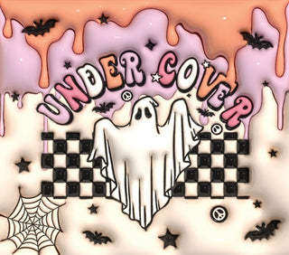 Under Cover: ghost on checkerboard — flat artwork preview