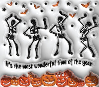 Its the Most Wonderful Time of the Year: dancing skeletons — flat artwork preview