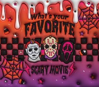 Whats Your Favorite Scary Movie: horror masks — flat artwork preview