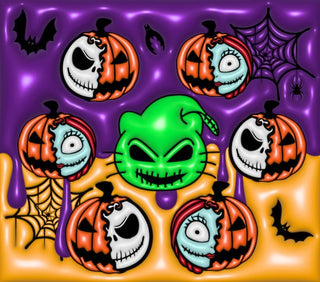 Spooky Storybook character pumpkins — flat artwork preview